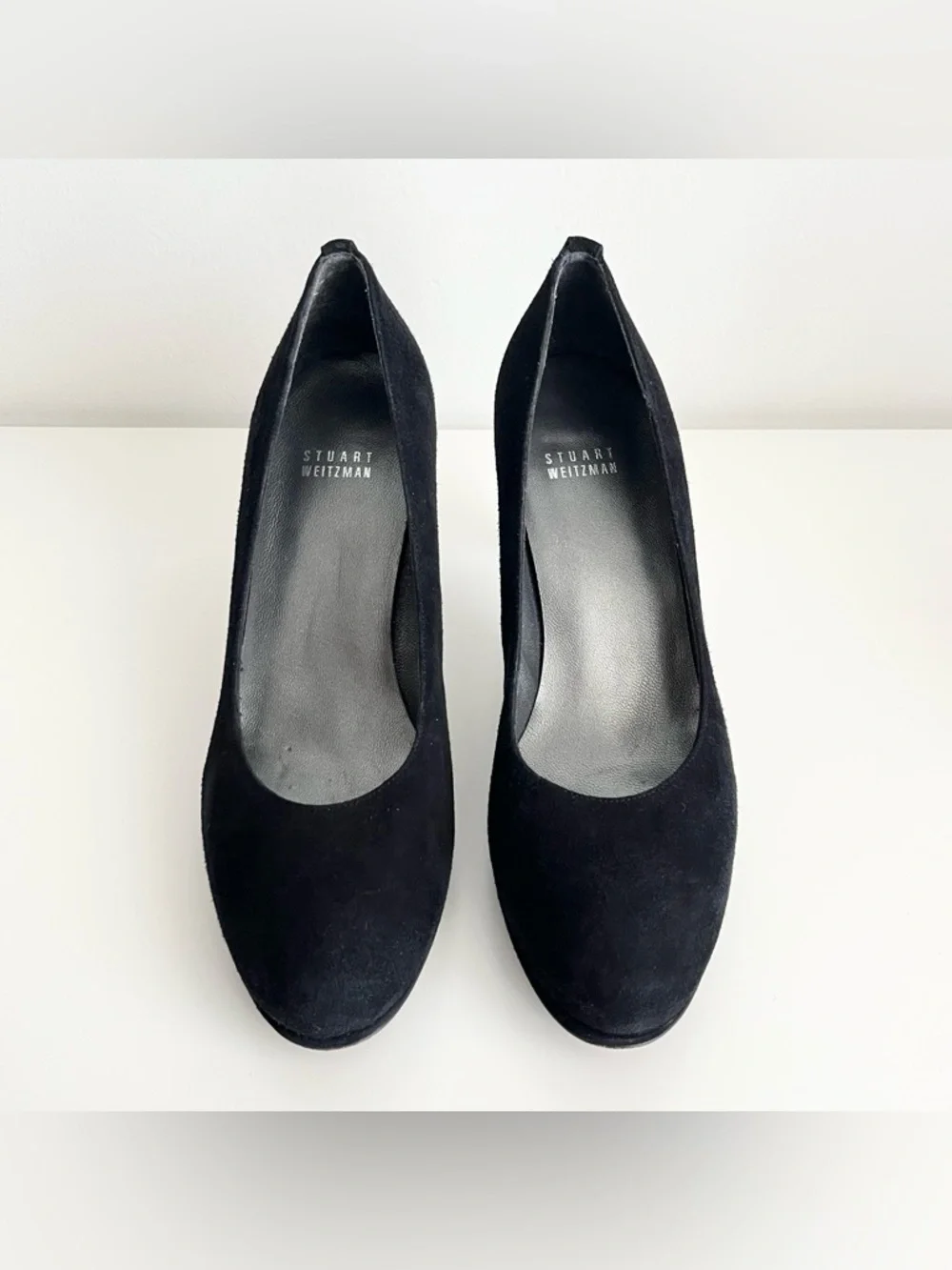 Stuart Weitzman Women's Suede Pumps Heels Size 9 Platform Elegant Formal Office